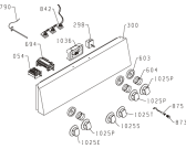 Схема №1 KC67433BX (272069, K24T2-134VE) с изображением Кнопка (ручка регулировки) для духового шкафа Gorenje 243867