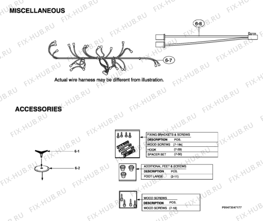 Взрыв-схема микроволновой печи Husqvarna Electrolux QN4135X - Схема узла Accessories