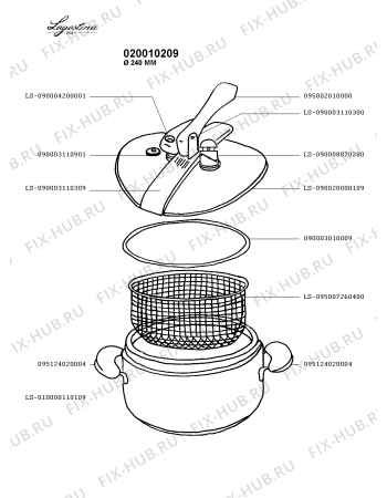 Схема №1 020010209 с изображением Котелка Seb LS-010000110109