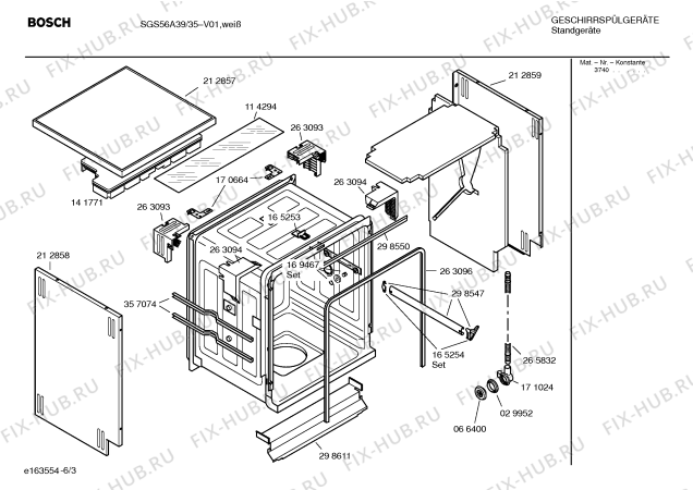 Схема №4 SGS56A39 с изображением Инструкция по эксплуатации для посудомойки Bosch 00581869