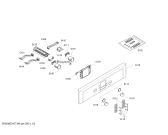 Схема №4 P1HEC89060 с изображением Панель управления для духового шкафа Bosch 00443335