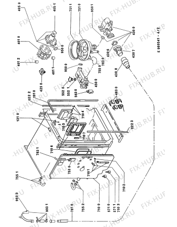 Схема №1 ADG 952 FWX с изображением Регулятор для электропосудомоечной машины Whirlpool 481241028077