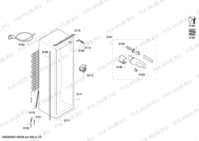 Схема №3 K4624X8 с изображением Стеклопанель для холодильной камеры Bosch 00700957