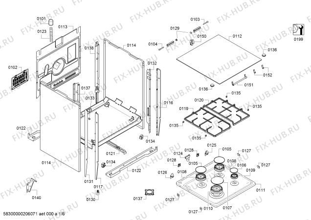 Схема №4 HP243521M с изображением Терморегулятор для духового шкафа Bosch 00632572