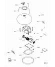 Схема №1 208339904403 PRF0098 с изображением Крышка для электровытяжки Whirlpool 482000021704