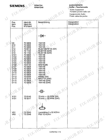Взрыв-схема телевизора Siemens RP647G4II - Схема узла 03