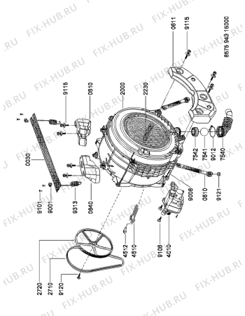 Схема №2 AWZ 512 E UK с изображением Микромодуль для стиральной машины Whirlpool 481221470756