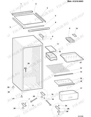Схема №2 RG1155WEUI (F014746) с изображением Ветродув для холодильника Indesit C00144755
