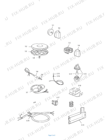 Схема №3 TEX 8542/1 A с изображением Держатель для духового шкафа DELONGHI 094736/DX