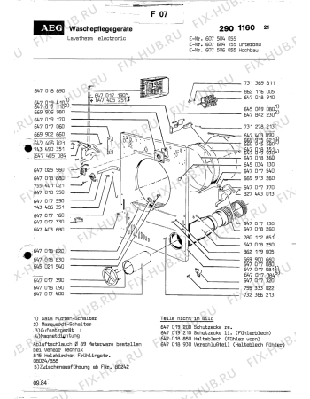 Взрыв-схема комплектующей Aeg LTHELECTRONIC - Схема узла Section3