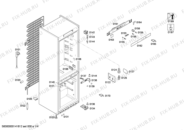 Схема №3 KGN36X42 с изображением Дверь для холодильника Bosch 00248460