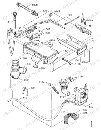 Взрыв-схема стиральной машины Zanker CF2466 - Схема узла Hydraulic System 272