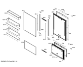 Схема №3 CIB36MIEL1 KF 1911 SF с изображением Внешняя дверь для холодильника Bosch 00247811