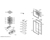 Схема №3 BD2604TE с изображением Решетка для холодильника Bosch 00438590