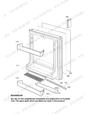 Взрыв-схема холодильника Electrolux EA3280 - Схема узла C10 Door