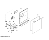 Схема №5 SGS44E62EU с изображением Передняя панель для посудомоечной машины Bosch 00662259