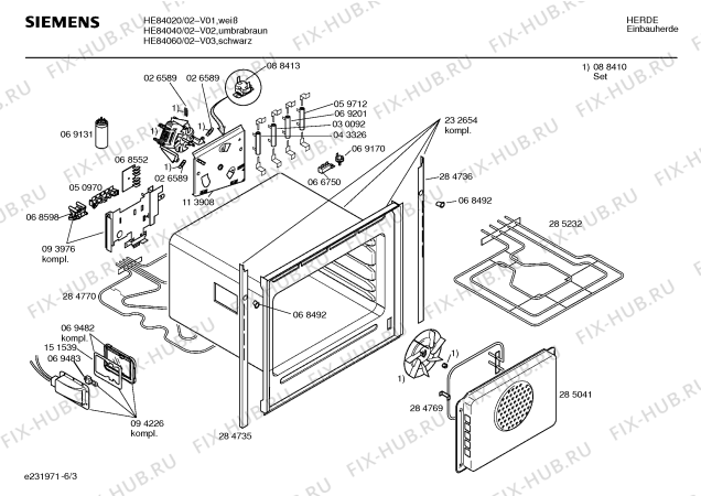 Схема №1 HE84040 с изображением Ручка управления духовкой для духового шкафа Siemens 00069207