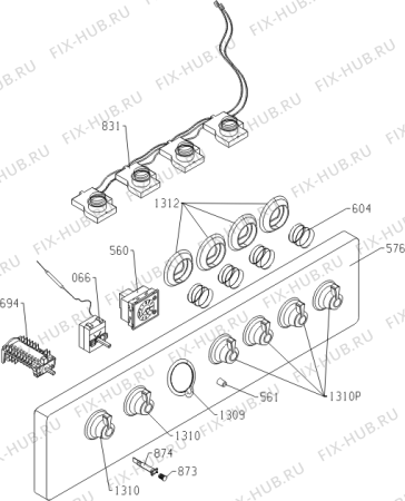 Схема №3 K57CLB (423138, K54E3-17VT) с изображением Панель для электропечи Gorenje 429271