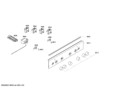 Схема №5 PHCB154020 с изображением Панель управления для плиты (духовки) Bosch 00700916