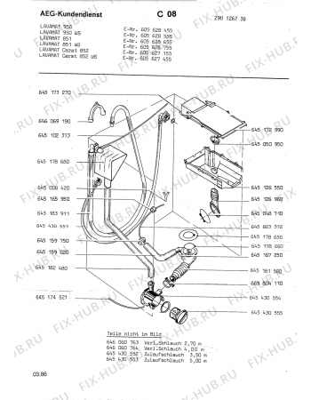 Взрыв-схема стиральной машины Aeg LAVCARAT 852 WS - Схема узла Section5