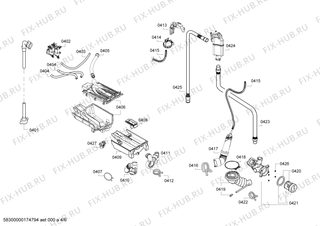 Схема №3 3TW976 lavar & secar 7/4kg с изображением Кабель для стиралки Siemens 00630670