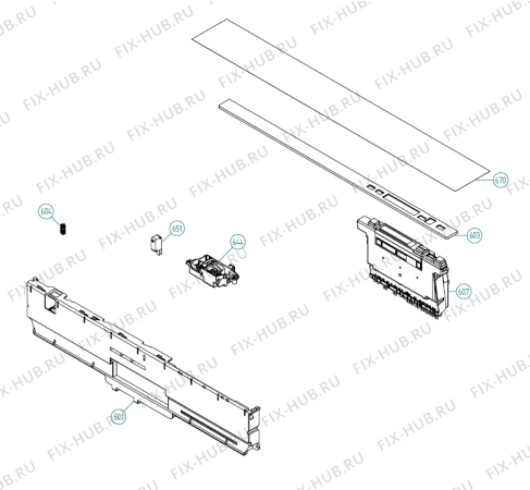 Взрыв-схема посудомоечной машины Asko D5883 XXL TH US   -SS (340988, DW70.4) - Схема узла 06