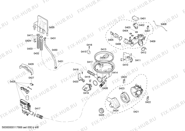 Схема №3 SHX36L05UC Bosch с изображением Корзина для посуды для посудомойки Bosch 00660293