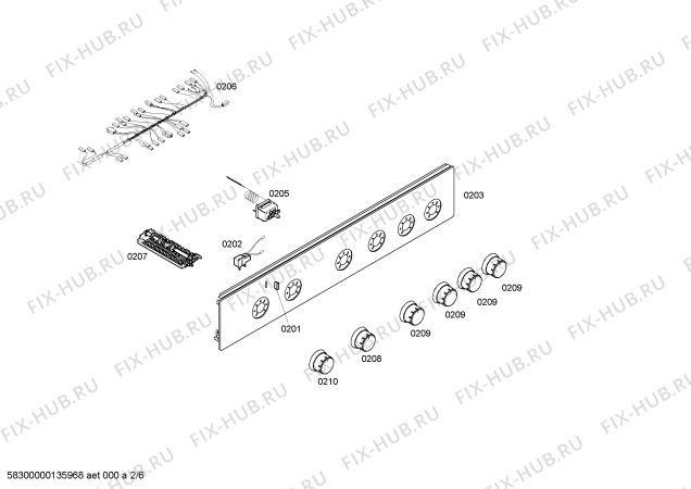 Взрыв-схема плиты (духовки) Bosch HSV795220T - Схема узла 02