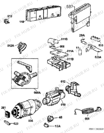 Схема №1 F57202W0 с изображением Микромодуль для посудомоечной машины Aeg 1380264315