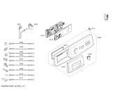 Схема №2 WM12E060FF с изображением Панель управления для стиралки Siemens 00666350