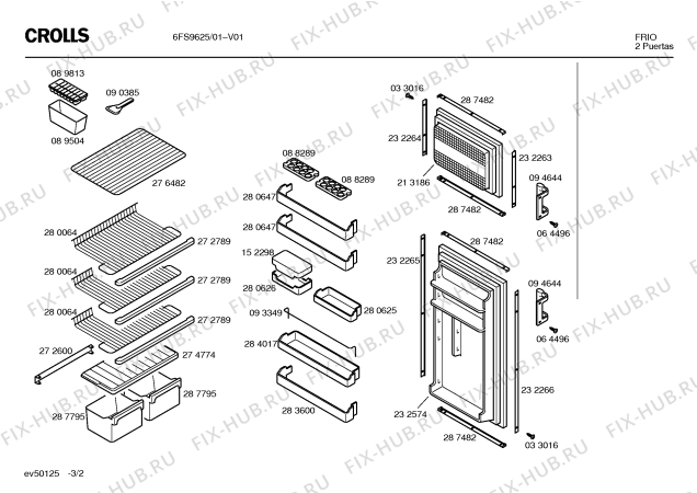 Схема №2 3FS621E с изображением Компрессор для холодильной камеры Bosch 00141360