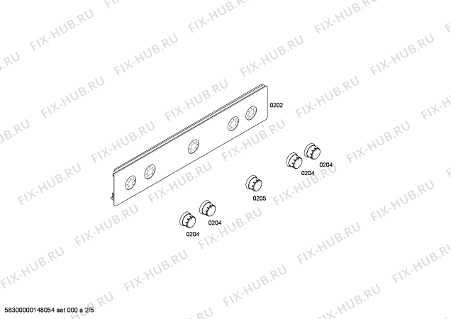 Схема №3 3CGB462BS с изображением Ручка конфорки для плиты (духовки) Bosch 00619951