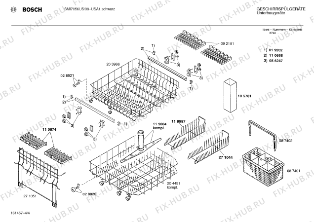 Схема №2 SMU3036UC с изображением Инструкция по эксплуатации Gaggenau для посудомойки Bosch 00516171