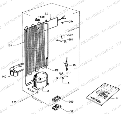 Взрыв-схема холодильника Unknown Z619/4D - Схема узла C10 Cold, users manual