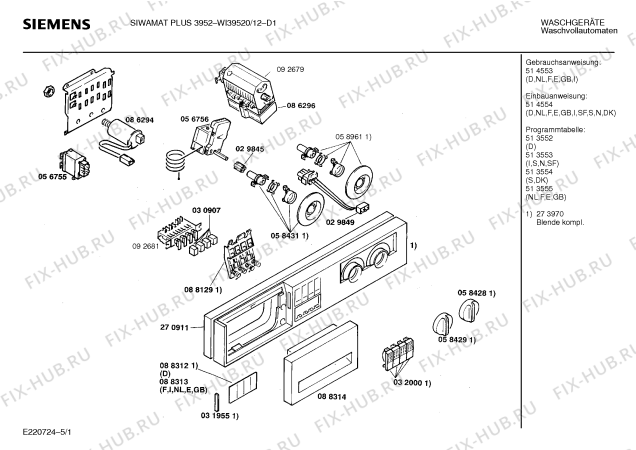Схема №2 WH39900FG SIWAMAT PLUS 3990 с изображением Мотор для стиралки Bosch 00140894