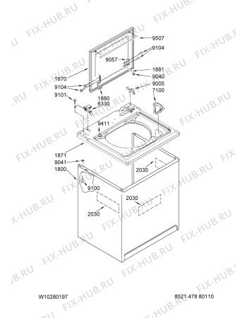 Схема №4 MVWC500VW1 с изображением Другое Whirlpool 480110100393