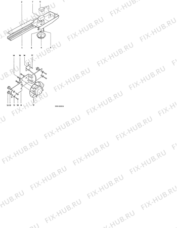 Взрыв-схема холодильника Electrolux K400S - Схема узла Functional parts