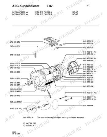 Схема №8 LAV 2659 с изображением Запчасть Aeg 8996454284762