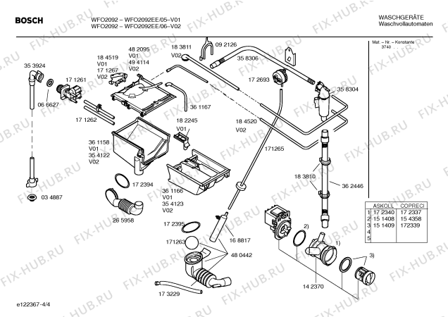Схема №2 WFO2092EE Maxx WFO2092 с изображением Панель управления для стиралки Bosch 00432866