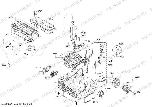 Схема №3 KDR73017CH с изображением Панель управления для сушилки Bosch 00798518