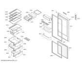 Схема №3 KGE39XI20R A+ с изображением Дверь для холодильника Bosch 00715208
