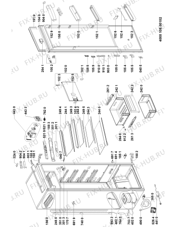 Схема №1 KVIE 4184 A+++ с изображением Сенсорная панель для холодильника Whirlpool 481010705481