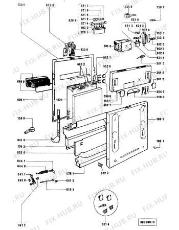 Схема №4 ADG 954/1 с изображением Монтажный набор для посудомойки Whirlpool 481990500656