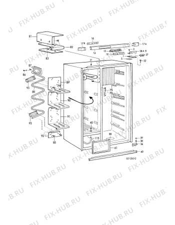 Взрыв-схема холодильника Dometic RM7030 - Схема узла C20 Cabinet  B