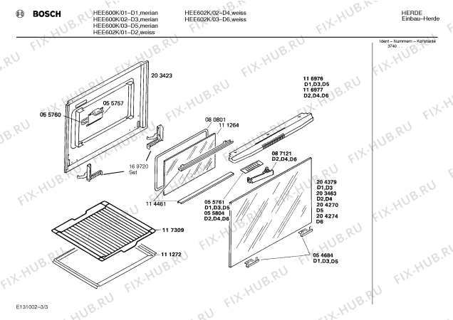 Схема №1 HB32241 с изображением Крышка для плиты (духовки) Siemens 00278325