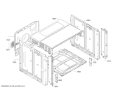 Схема №3 HBR43B250B с изображением Фронтальное стекло для плиты (духовки) Bosch 00683300