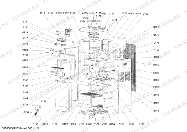 Схема №1 RDW1370 с изображением Сетчатый фильтр для диспенсера воды Bosch 00621339