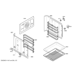 Схема №2 3HF504B с изображением Передняя часть корпуса для плиты (духовки) Bosch 00438898