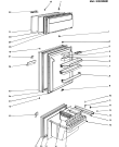 Схема №4 KDF2603T (F000541) с изображением Дверь для холодильной камеры Indesit C00022862