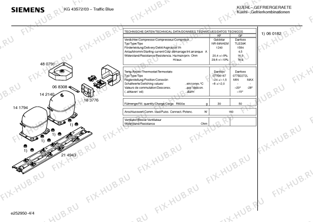 Схема №1 KG43S72 с изображением Масленка для холодильника Siemens 00359164